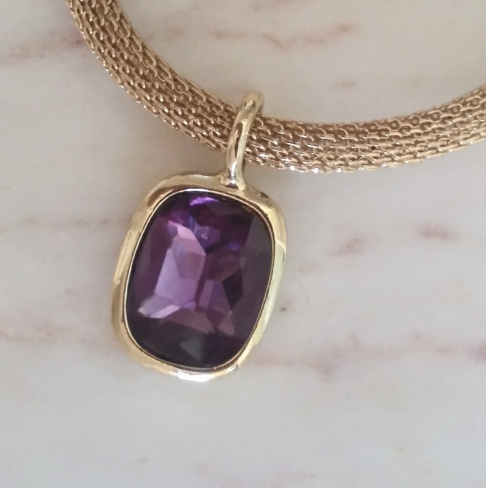 Purple gemstone bracelet